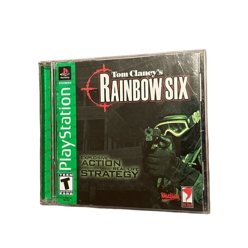 Tom Clancy's Rainbow Six (Sony PS1, 1999) Complete Black Label Playstation 1